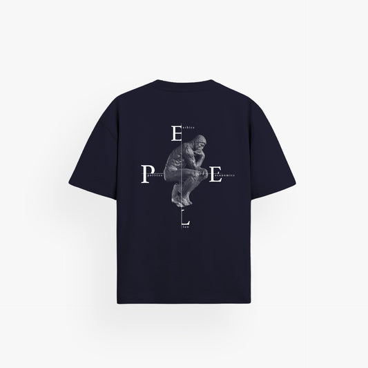 EELP · Classic Oversized Shirt French Navy · 23X149-1
