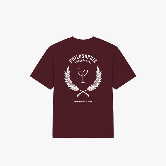 UKP · Oversized Organic Shirt Burgundy · 23X076-1