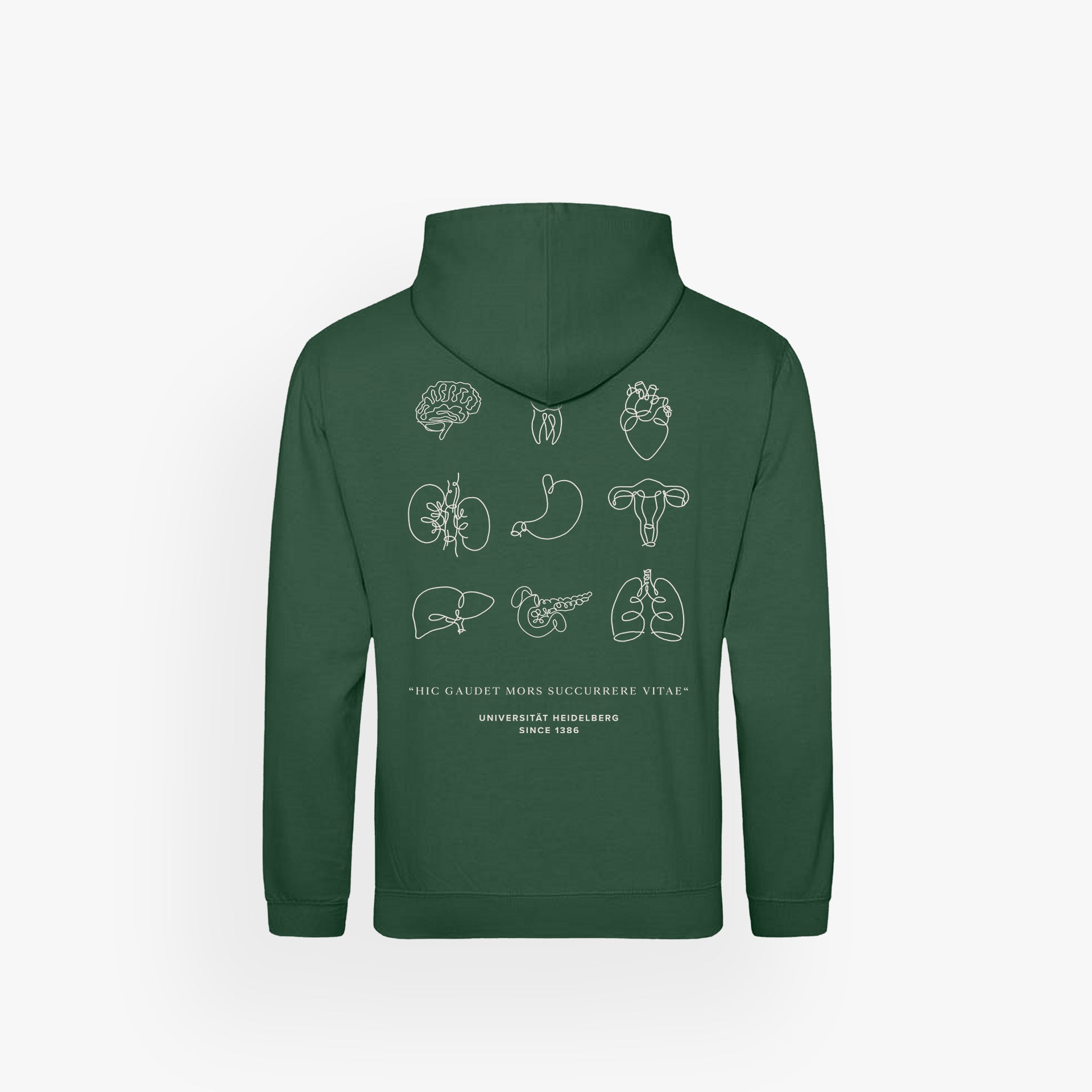 UHM · Basic Hoodie Bottle Green · 23X080-2