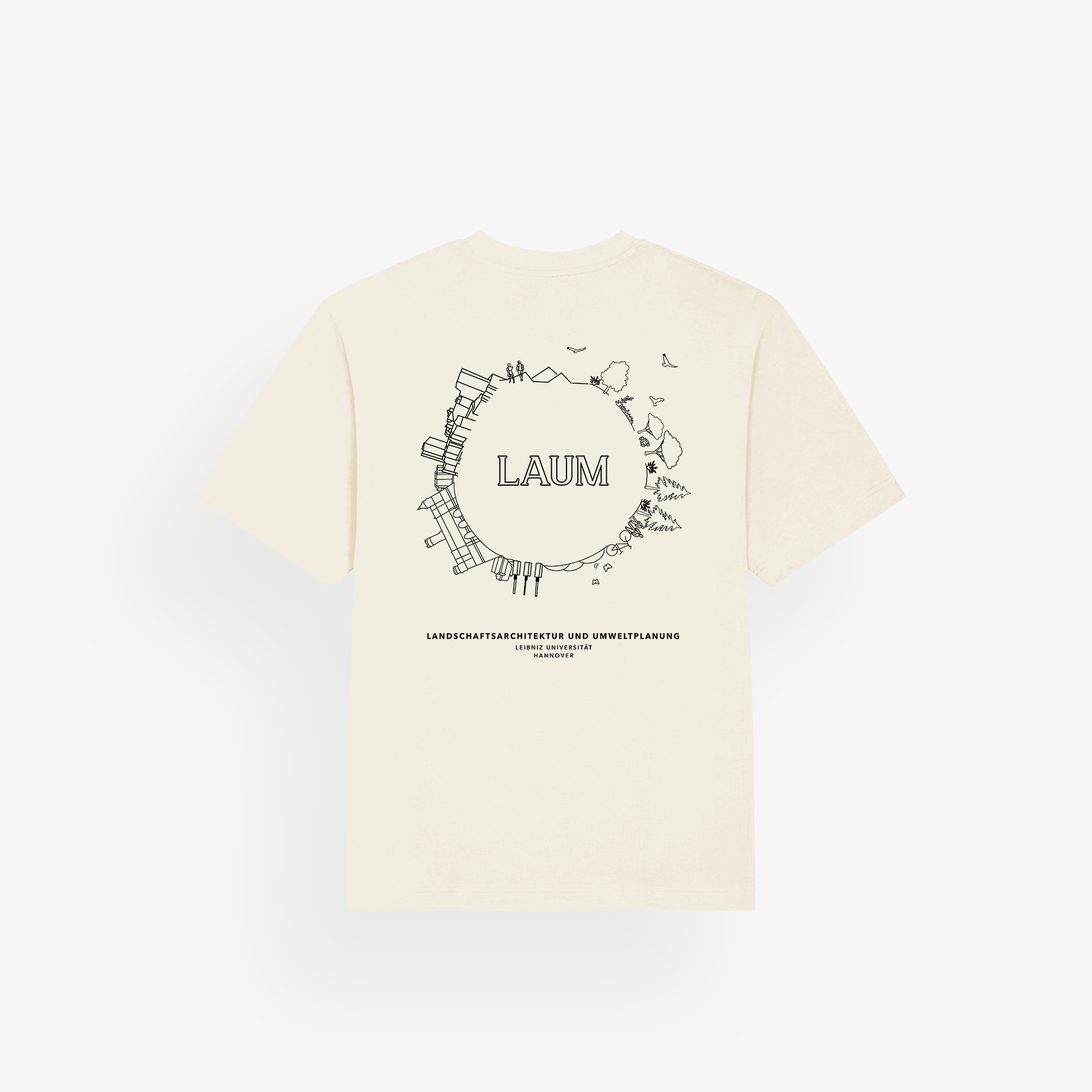 GWLLU · Classic Oversized Shirt Natural Raw · 23X087-2